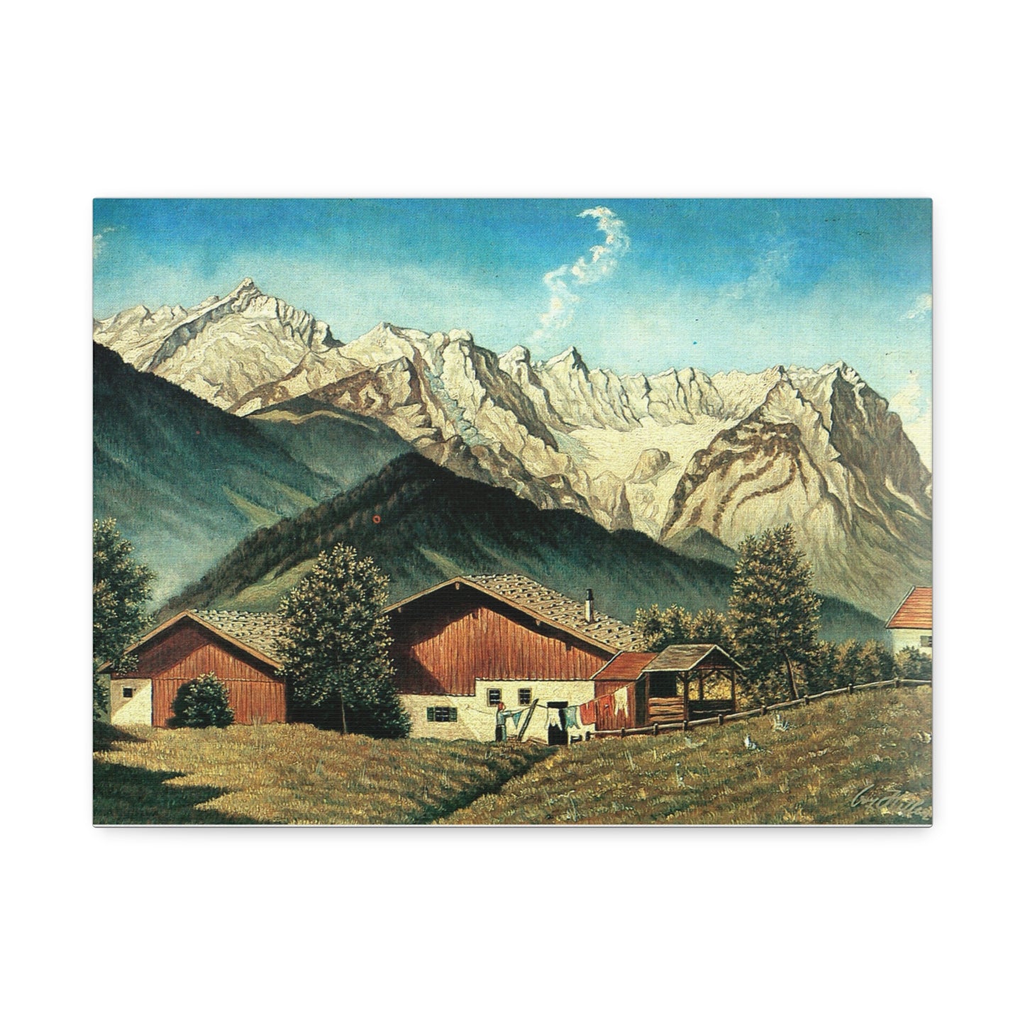 'Alpenhof, oil on board' Painting by Adolf Hitler 1926