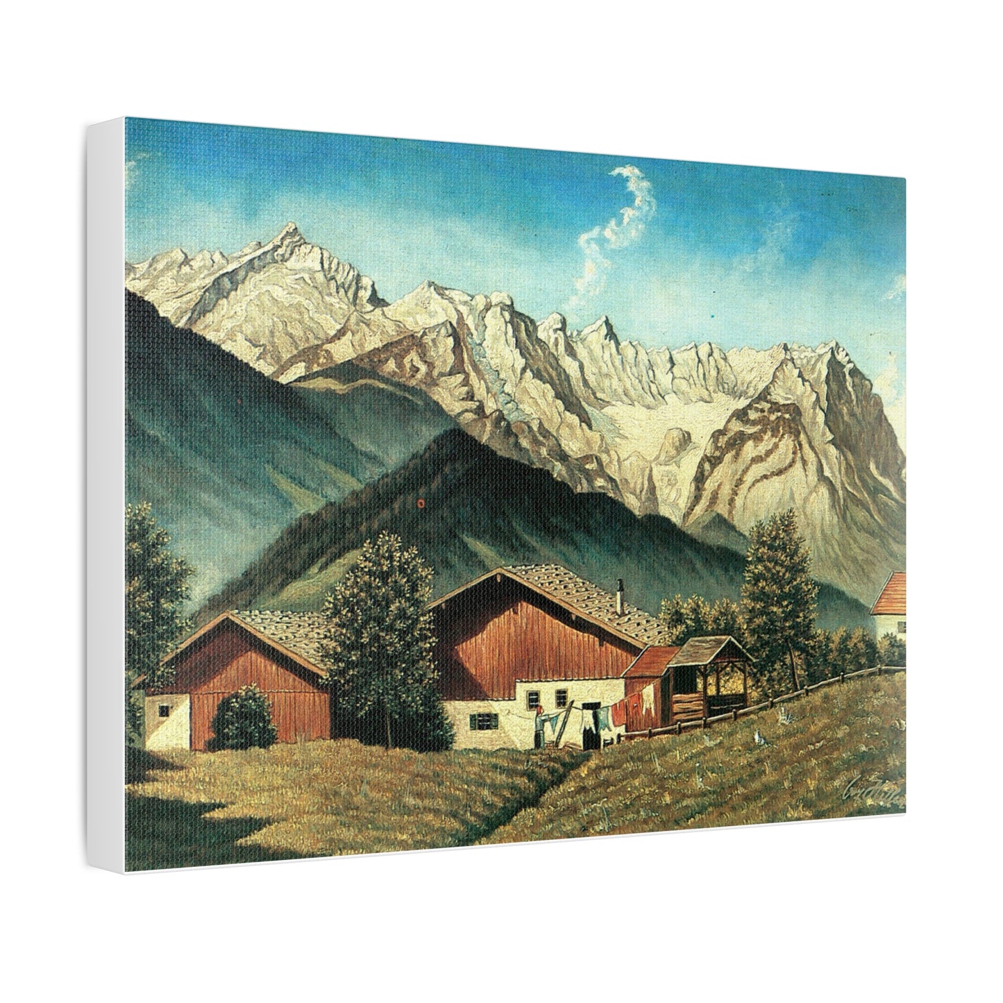 'Alpenhof, oil on board' Painting by Adolf Hitler 1926