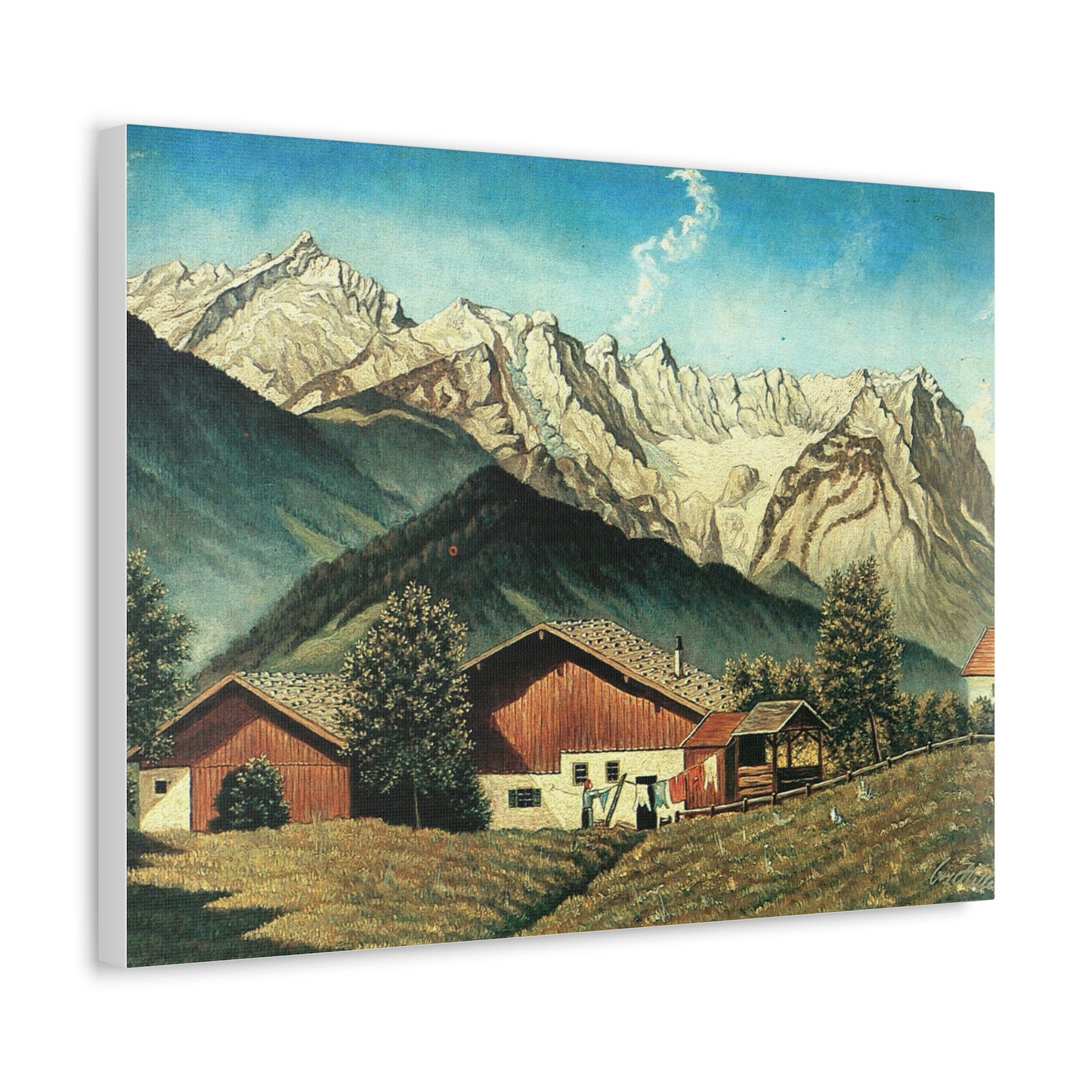 'Alpenhof, oil on board' Painting by Adolf Hitler 1926