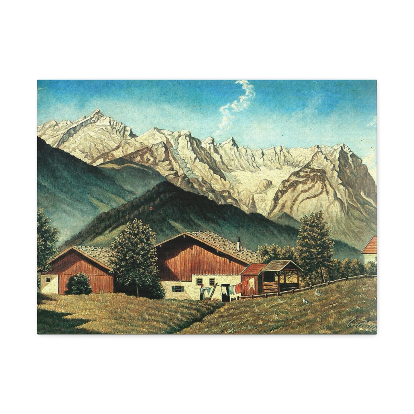 'Alpenhof, oil on board' Painting by Adolf Hitler 1926