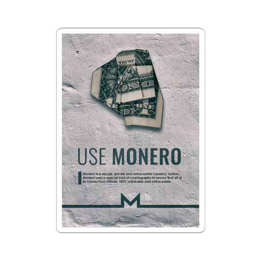 "Trust No One" Monero Sticker