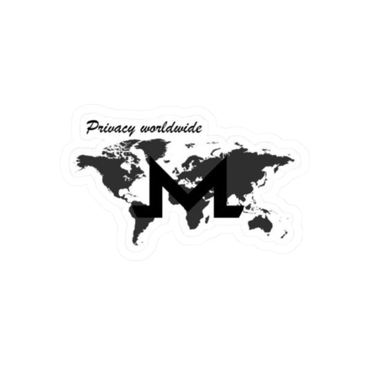 "Privacy World Wide" Monero Sticker