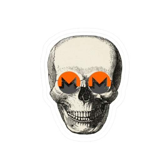 "Skull Monero" Sticker